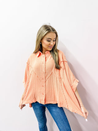 Living Fearlessly Mineral Wash Top - Bray and Em Boutique