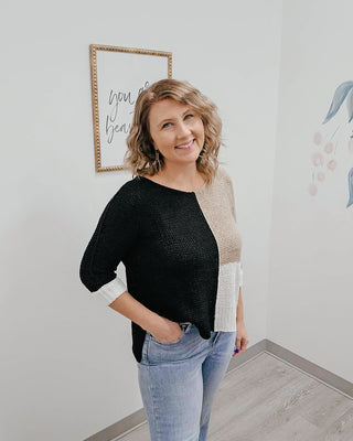 Look Over There Colorblock Sweater - Bray and Em Boutique