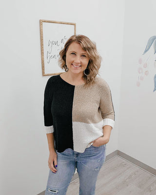 Look Over There Colorblock Sweater - Bray and Em Boutique