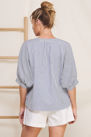 Looking Your Way Stripe Blouse - Bray and Em Boutique