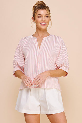 Looking Your Way Stripe Blouse - Bray and Em Boutique