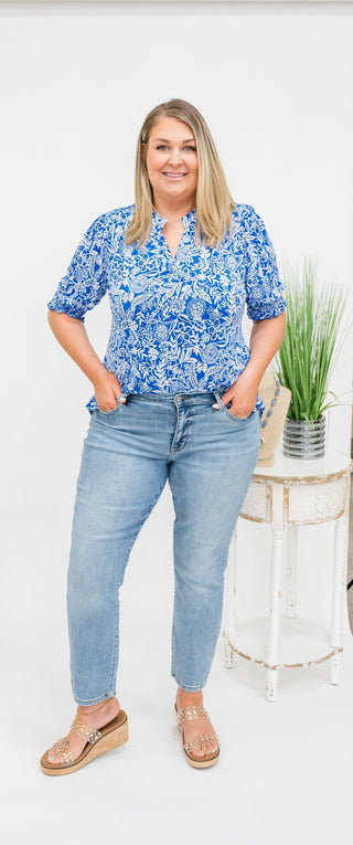 Love Letters Floral Blouse - Bray and Em Boutique