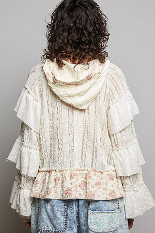 Love Me In Lace Hoodie - Bray and Em Boutique