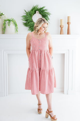 Love Me Pretty Striped Dress - Bray and Em Boutique