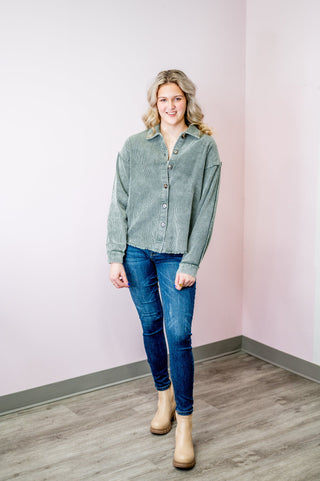 Love Of Fashion Corduroy Shacket - Bray and Em Boutique