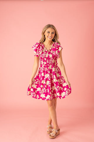 Loveble Charm Floral Mini Dress - Bray and Em Boutique