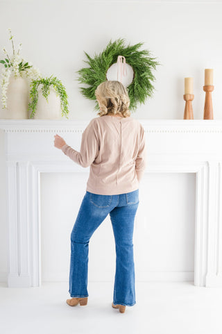 Lovervet HR Aimee Front Slit Flare Jeans - Bray and Em Boutique