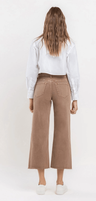 Lovervet HR Hazy Days Crop Wide Leg Jeans - Bray and Em Boutique