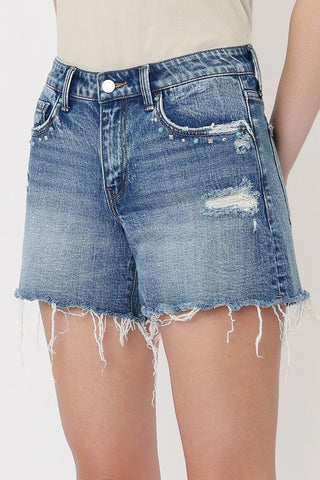 Lovervet Studded Edge Shorts - Bray and Em Boutique