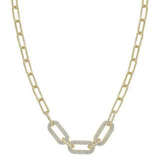 Luminous Link Pavé Necklace - Bray and Em Boutique
