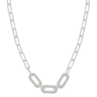 Luminous Link Pavé Necklace - Bray and Em Boutique