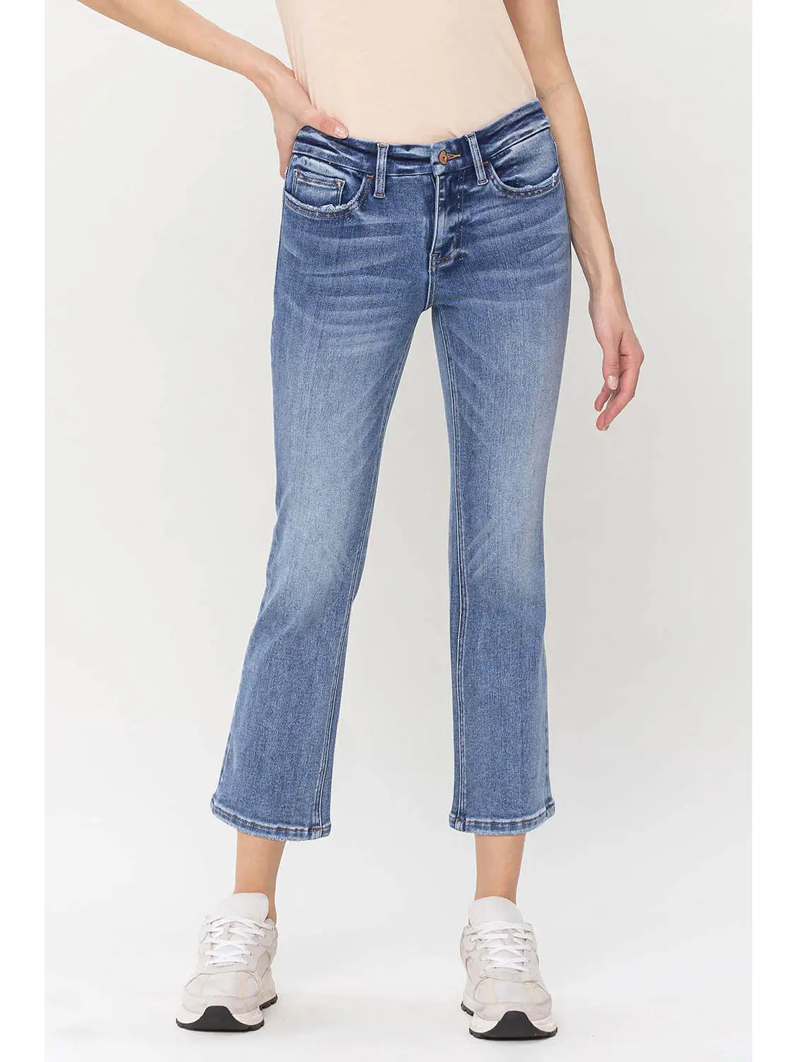 Vervet Everything Goes MR Cropped Flare Jean