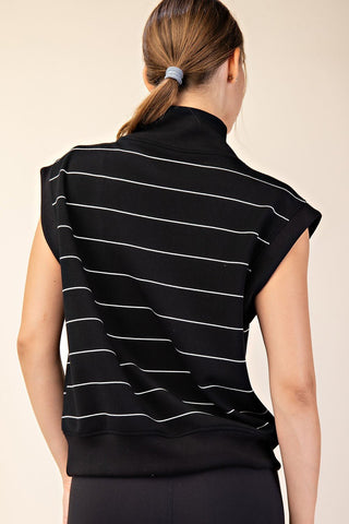 Luxe Stripe Sleeveless Top - Bray and Em Boutique