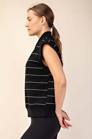 Luxe Stripe Sleeveless Top - Bray and Em Boutique