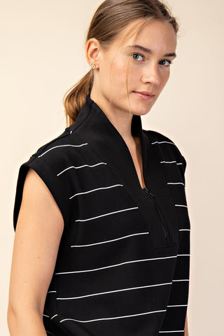 Luxe Stripe Sleeveless Top - Bray and Em Boutique