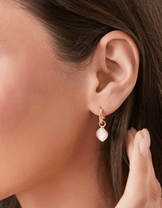 Maera Drop Hoop Earrings - Bray and Em Boutique