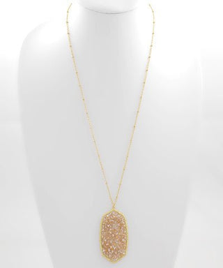 Making It Known Hexagon Pendant Necklace - Bray and Em Boutique