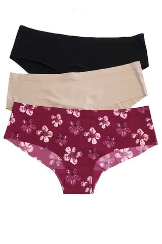Maroon Floral Panty Set - Bray and Em Boutique