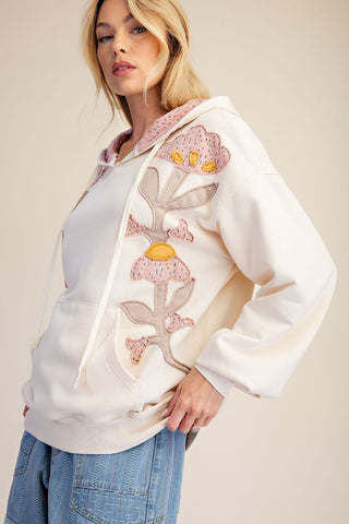 Meadow Patch Terry Hoodie - Bray and Em Boutique
