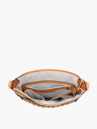 Esther Whipstitch Round Crossbody