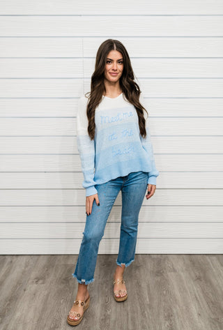 "Meet Me At The Beach" Sweater - Bray and Em Boutique