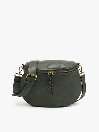 Megan Distressed Sling Bag | M2739 : Brown - Bray and Em Boutique