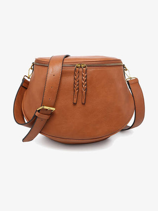 Megan Distressed Sling Bag | M2739 : Brown - Bray and Em Boutique