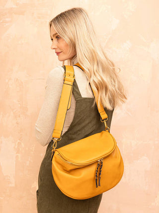 Megan Distressed Sling Bag | M2739 : Dark Olive - Bray and Em Boutique