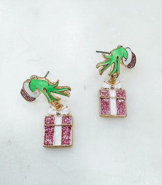 Merry Grinchmas Drop Earring - Bray and Em Boutique