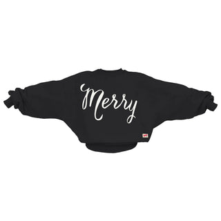 Merry Screen - Printed Flannigan Fleece Top - Bray and Em Boutique