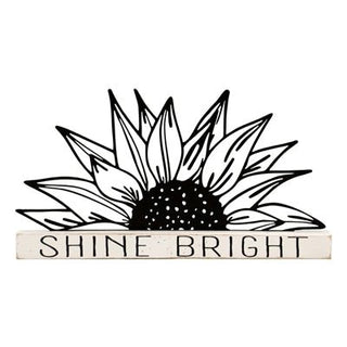 Metal Shine Bright Sunflower on Stand - Bray and Em Boutique
