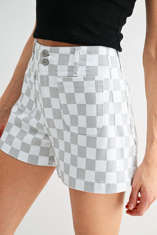 MICA Checkmate Chick Shorts - Bray and Em Boutique