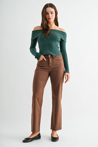 MICA DENIM: Everyday Tummy-Tuck Straight Jeans - Bray and Em Boutique