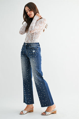 MICA DENIM: Midnight Pearl Jeans - Bray and Em Boutique