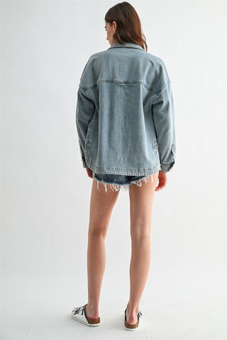 MICA Everyday Cool Hi Low Shacket - Bray and Em Boutique