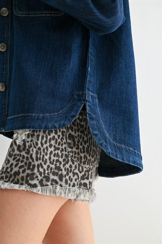 MICA Everyday Cool Hi Low Shacket - Bray and Em Boutique