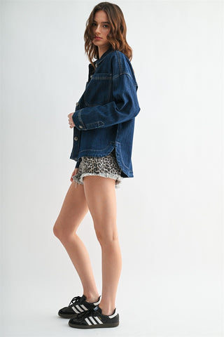 MICA Everyday Cool Hi Low Shacket - Bray and Em Boutique