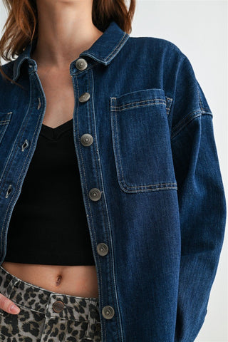 MICA Everyday Cool Hi Low Shacket - Bray and Em Boutique