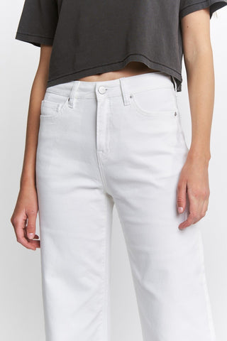 MICA HR Polished And Pearl Cuffed Jeans - Bray and Em Boutique