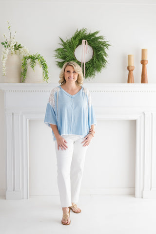 MICA HR Polished And Pearl Cuffed Jeans - Bray and Em Boutique