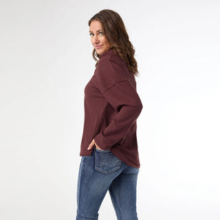 Michela Long Sleeve V - Neck Top - Bray and Em Boutique