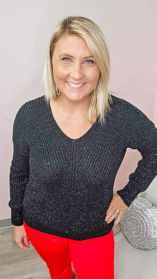 Midnight Flicker Sweater - Bray and Em Boutique
