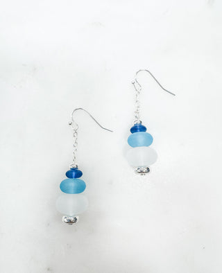 Misty Coastline Triple Stone Earrings - Bray and Em Boutique