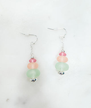 Misty Coastline Triple Stone Earrings - Bray and Em Boutique