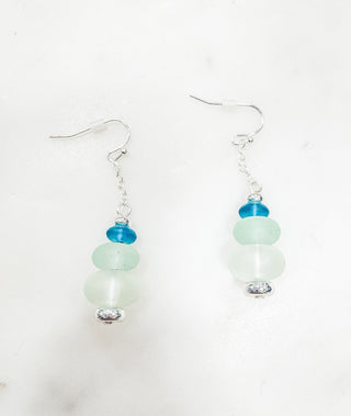 Misty Coastline Triple Stone Earrings - Bray and Em Boutique