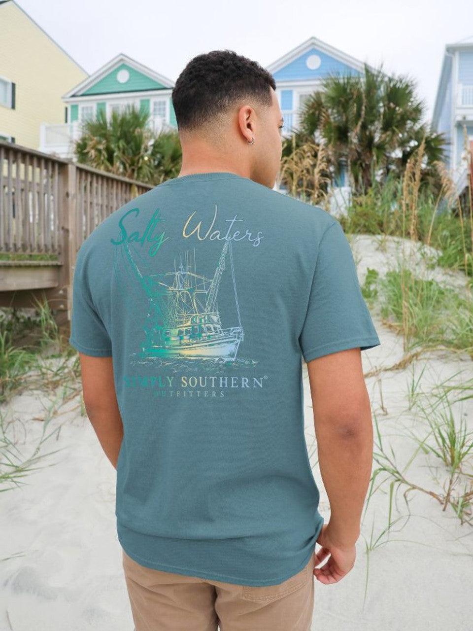 Simply Southern Men's Salty Waters Graphic Tee