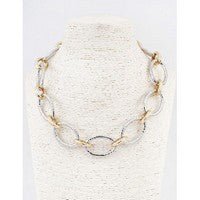 Modern Mixed Link Statement Necklace - Bray and Em Boutique