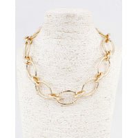 Modern Mixed Link Statement Necklace - Bray and Em Boutique