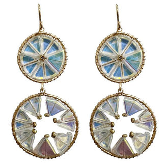Moody Mystic Double Circle Dangle Earring - Bray and Em Boutique