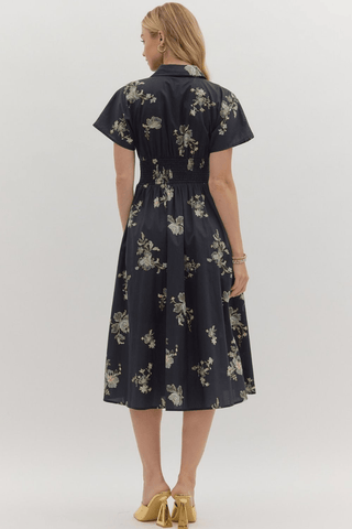 Moonlight Charm Floral Dress - Bray and Em Boutique